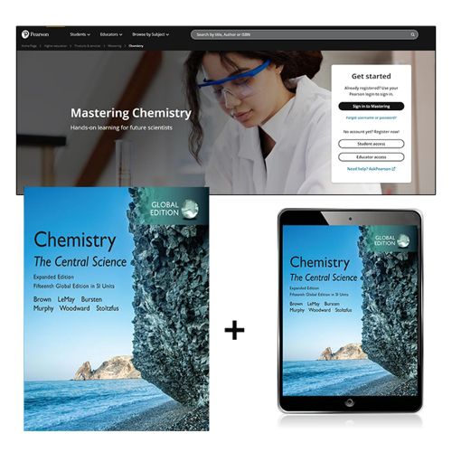 Cover image for Central Science Chemistry, The, Expanded Edition, Global Edition + Mastering Chemistry with Pearson eText