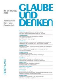 Cover image for Glaube Und Denken: Jahrbuch Der Karl-Heim-Gesellschaft- 22. Jahrgang 2009