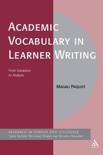 Cover image for Academic Vocabulary in Learner Writing: From Extraction to Analysis