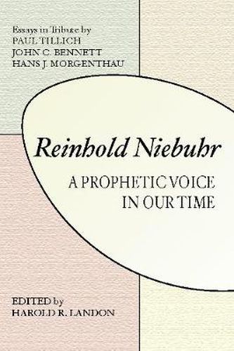 Cover image for Reinhold Niebuhr: A Prohetic Voice in Our Time