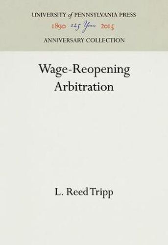 Cover image for Wage-Reopening Arbitration