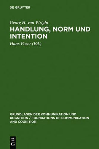 Cover image for Handlung, Norm und Intention