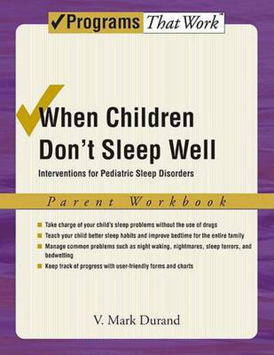 Cover image for When Children Don't Sleep Well: Parent Workbook: Interventions for pediatric sleep disorders