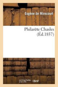 Cover image for Philarete Chasles