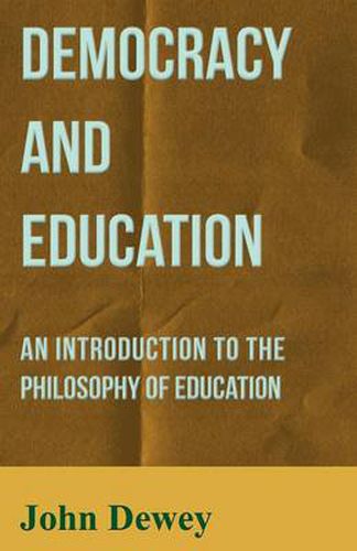 Cover image for Democracy and Education