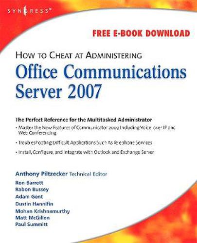 Cover image for How to Cheat at Administering Office Communications Server 2007