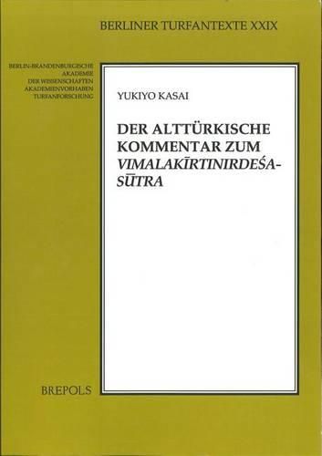 Cover image for Der Altturkische Kommentar Zum Vimalakirtinirdesa-Sutra