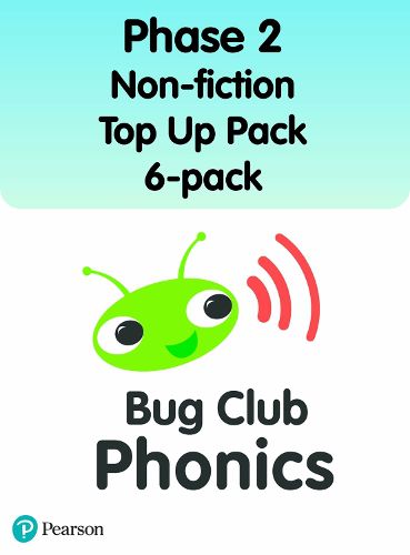 Cover image for Bug Club Phonics Phase 2 Non-fiction Top Up Pack 6-pack (96 books)