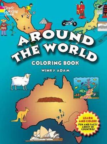 Cover image for Around the World Coloring Book