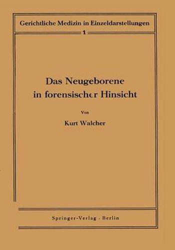 Cover image for Das Neugeborene in Forensischer Hinsicht