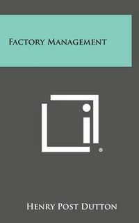 Cover image for Factory Management