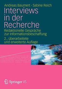 Cover image for Interviews in Der Recherche: Redaktionelle Gesprache Zur Informationsbeschaffung