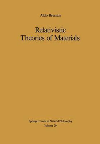 Cover image for Relativistic Theories of Materials