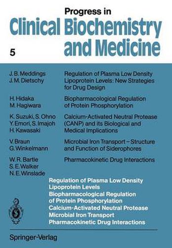 Regulation of Plasma Low Density Lipoprotein Levels Biopharmacological Regulation of Protein Phosphorylation Calcium-Activated Neutral Protease Microbial Iron Transport Pharmacokinetic Drug Interactions