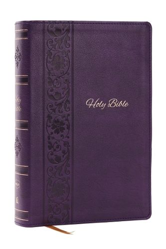 Cover image for NKJV Bible: Personal Size Giant Print, Purple Leathersoft, Holy Bible, Red Letter, Comfort Print: New King James Version