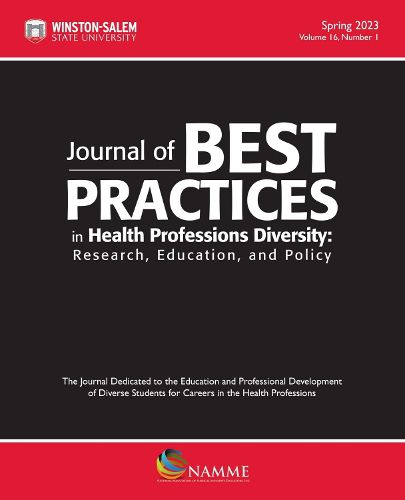 Cover image for Journal of Best Practices in Health Professions Diversity, Spring 2023