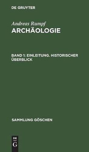 Cover image for Einleitung. Historischer UEberblick