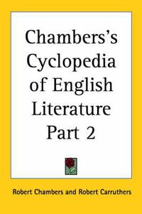 Cover image for Chambers's Cyclopedia of EnglishlLiterature  (1879)