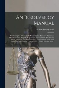 Cover image for An Insolvency Manual [microform]