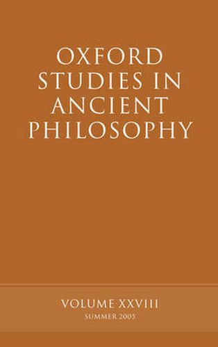 Cover image for Oxford Studies in Ancient Philosophy