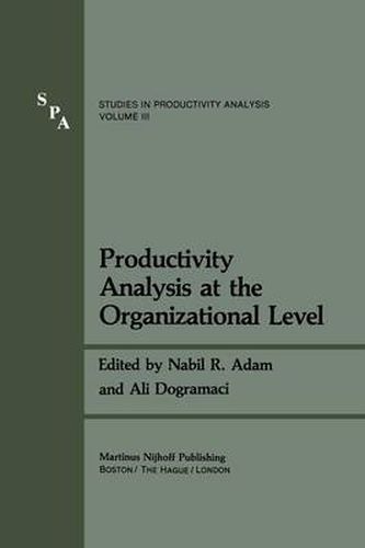 Cover image for Productivity Analysis at the Organizational Level