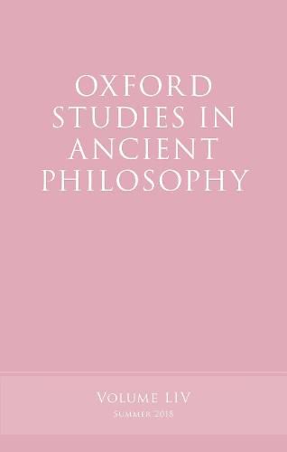 Cover image for Oxford Studies in Ancient Philosophy, Volume 54