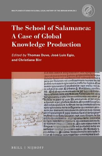Cover image for The School of Salamanca: A Case of Global Knowledge Production