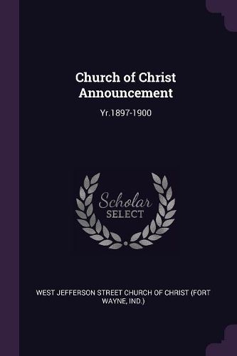 Cover image for Church of Christ Announcement