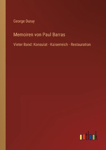 Cover image for Memoiren von Paul Barras