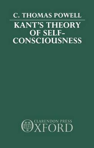 Cover image for Kant's Theory of Self-Consciousness