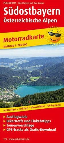 Cover image for Southeast Bavaria - Austrian Alps, motorcycle map 1:200,000