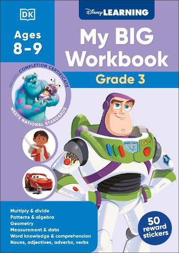 Cover image for Disney Learning Big Workbook Grade 3