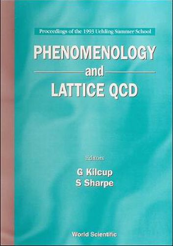 Cover image for Phenomenology And Lattice Qcd - Proceedings Of The 1993 Uehling Summer School