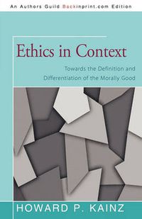 Cover image for Ethics in Context