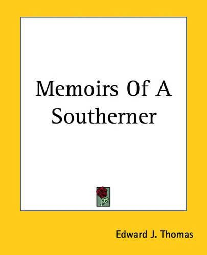 Cover image for Memoirs Of A Southerner