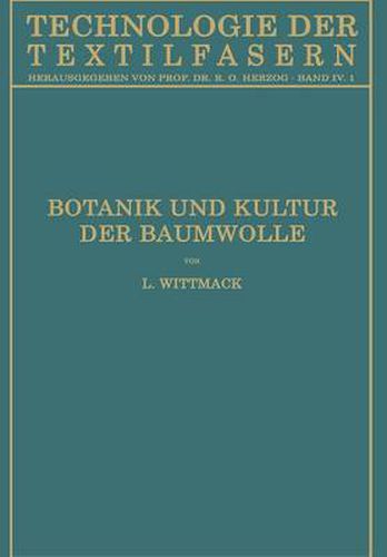 Botanik Und Kultur Der Baumwolle: Chemie Der Baumwollpflanze