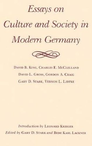 Cover image for Essays on Cul Modern Germany