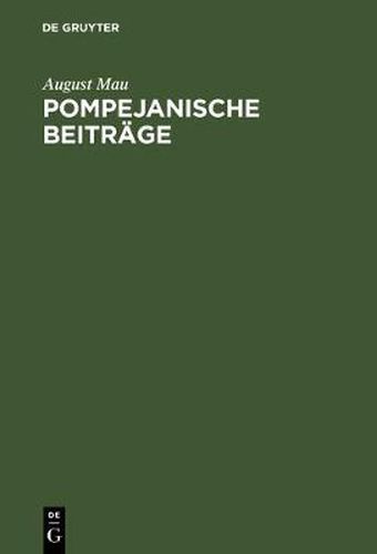 Cover image for Pompejanische Beitrage