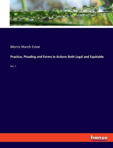 Cover image for Practice, Pleading and Forms in Actions Both Legal and Equitable: Vol. 1