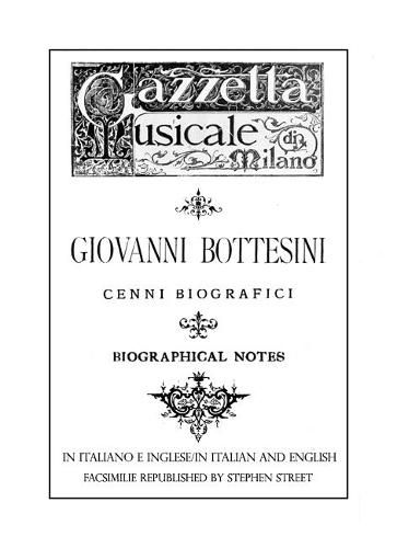 Cover image for Giovanni Bottesini Cenni Biografici/Biographical Notes