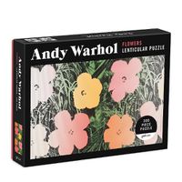 Cover image for Andy Warhol Flowers 300 Piece Lenticular Puzzle