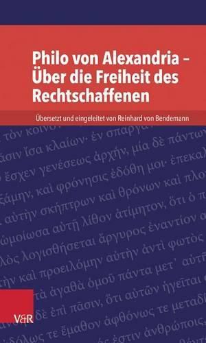 Cover image for Philo Von Alexandria - Uber Die Freiheit Des Rechtschaffenen