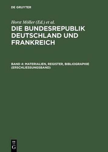 Cover image for Materialien, Register, Bibliographie (Erschliessungsband)