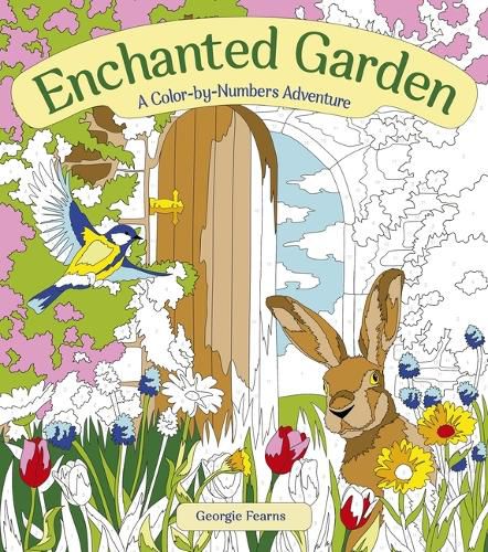 Cover image for Enchanted Garden: A Color-By-Numbers Adventure