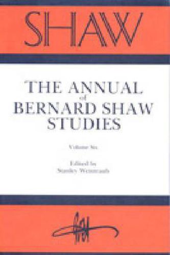 Cover image for Shaw: The Annual of Bernard Shaw Studies