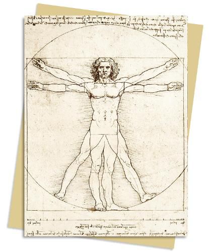 Cover image for Leonardo da Vinci: Vitruvian Man Greeting Card Pack