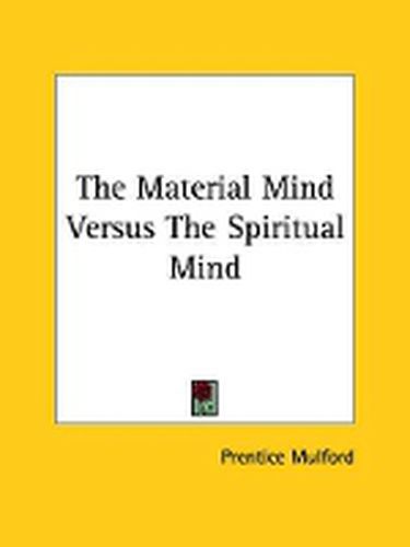 Cover image for The Material Mind Versus the Spiritual Mind
