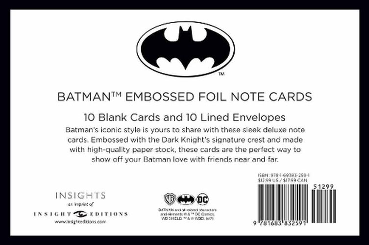 Cover image for DC Comics: Batman Foil Note Cards (Set of 10)