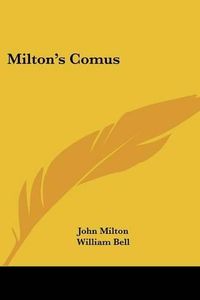 Cover image for Milton's Comus