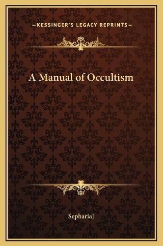 Cover image for A Manual of Occultism